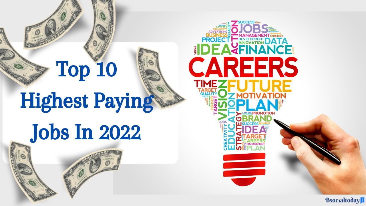 Top 10 highest paying jobs in 2022 | Top ten jobs in the world |Top 10 ...