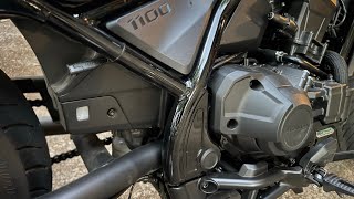 Honda Rebel 1100 DCT 0-60 3.1 seconds 2023 rear delete and Coffman shorty exhaust.