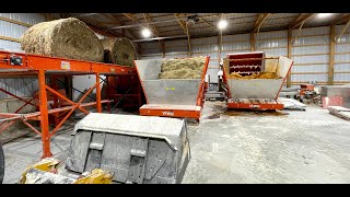 Robotic Automatic Cattle Feeding System in Beef Barn by Hanson silo and Valmetal