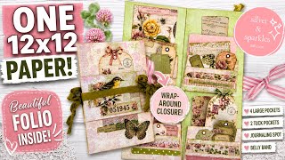 One Page Wonder Tutorial #103 |  ONE 12x12 Sheet | Easy Wrap Around Design!