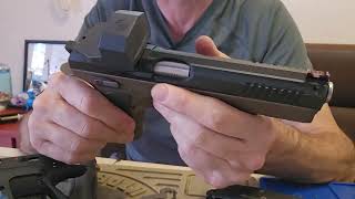 Fitting CLPD Steel Hammer Housing to KJ Works Shadow 2 Airsoft Pistol.