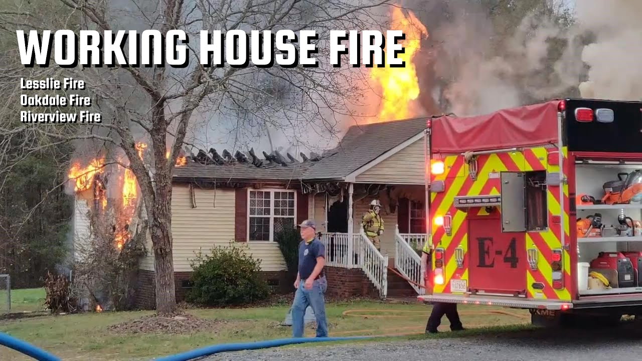HOME DESTROYED BY FIRE | Lesslie Fire | Oakdale Fire | Riverview Fire