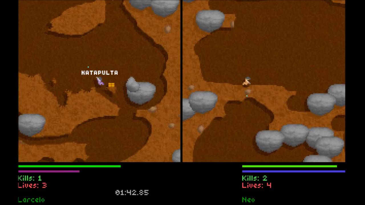 Liero 1.33 (1.36) Military Mod Gameplay Ep.25