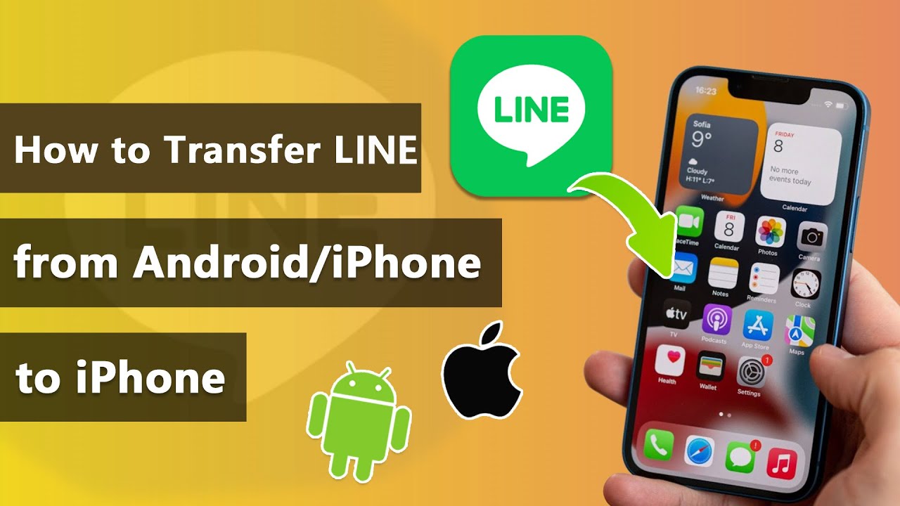 transfer line from android to iphone