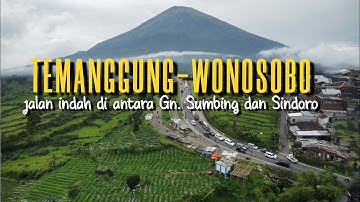 INDAH SEKALI‼️JALAN TEMANGGUNG WONOSOBO DIANTARA GUNUNG SUMBING DAN SINDORO