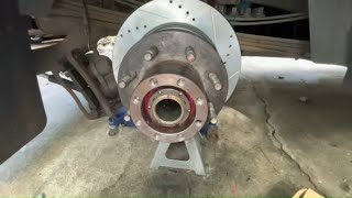 Dodge Ram 3500 Rear Rotor, Caliper, Brake Pad, Parking Brake Shoe, Bearing & Race Replacement DIY