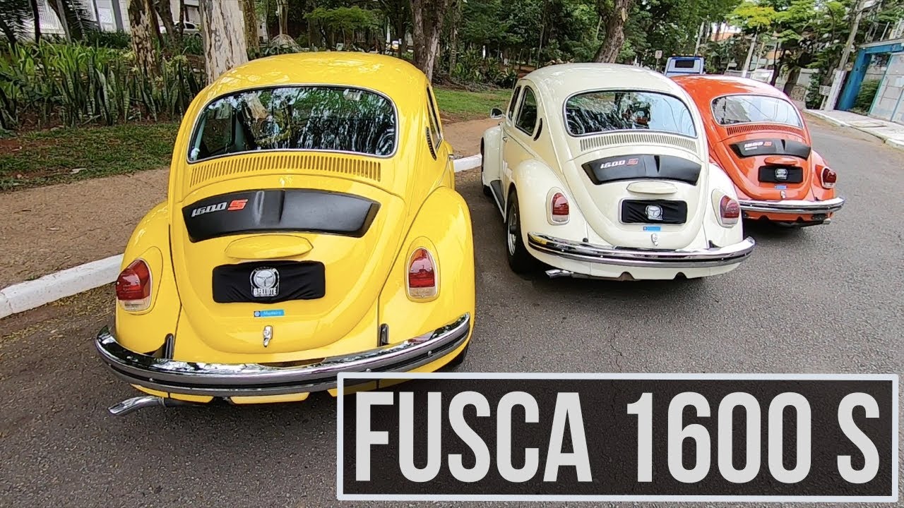 FUSCA 1600 S: reunimos as três cores do clássico Bizorrão | Garagem do Bellote TV