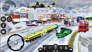 💥💥Extreme Snow Truck Transport Challenge |🚒Heavy Cargo Delivery in Snow Road Simulator😨😨@DriveHub-1  screenshot 3