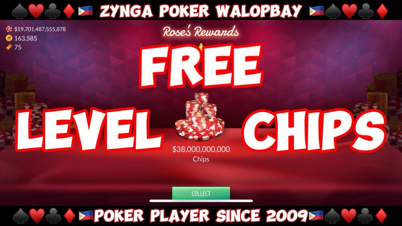 Got A Free Chips in Level Up! Zynga Texas Hold’em Poker