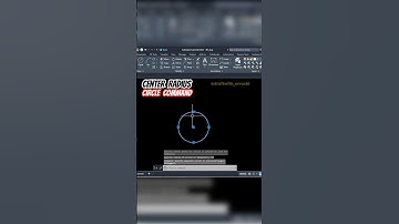 Centre Radius Circle Command in AutoCAD #autocad #shorts #shortvideo #shortsfeed