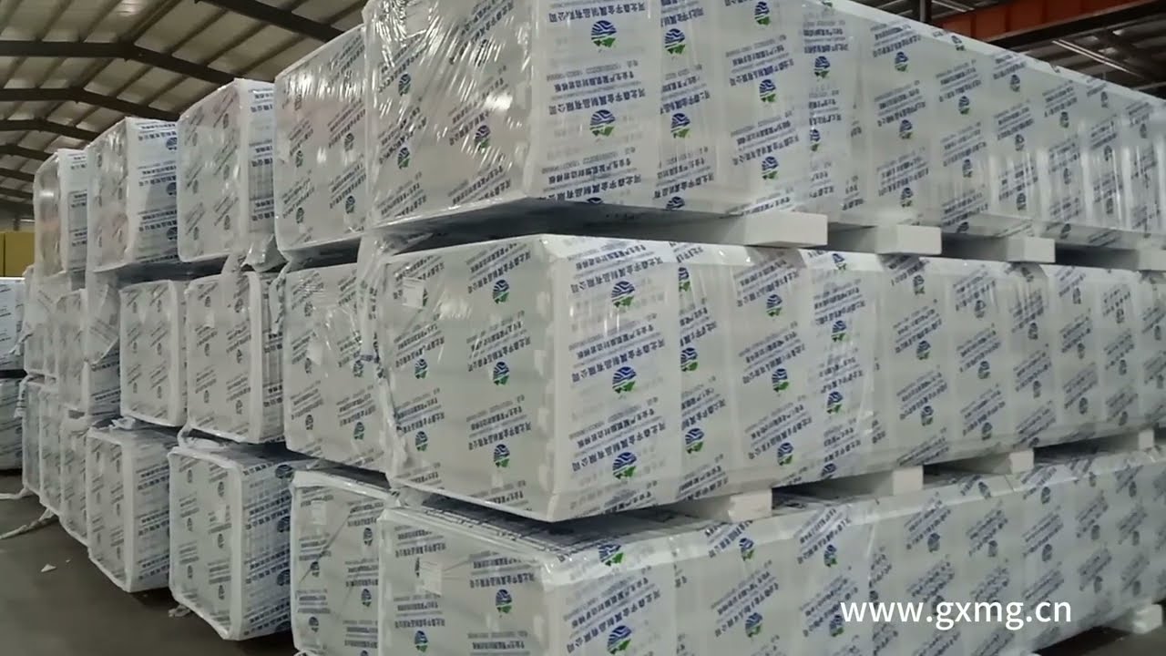 Production Line of Rock Wool Insulation Panels in China Supported by Hebei Guangxing Machinery