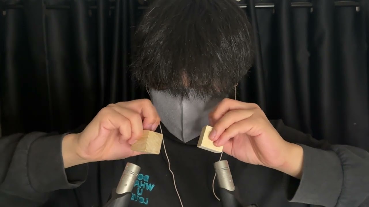 [ASMR] Деревянный брусок и звук рта при засыпании💤😪2025Ver.