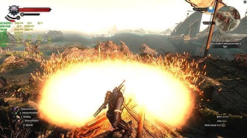 The Witcher 3 - 2019 - Improved Signs & Particle Effects Mods Test Ultra 1440p