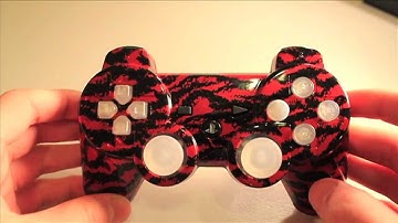 Red Tiger: Blue LED Buttons, Dpad, PS Button