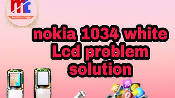 Nokia TA 1034 white LCD problem solution 100%