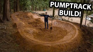 Breaking Ground on My New Backyard!  Building a Pumptrack and Step Down!