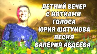 Летний вечер - С нотками Голоса Юрия Шатунова песня Валерия Авдеева (НейроТрек)