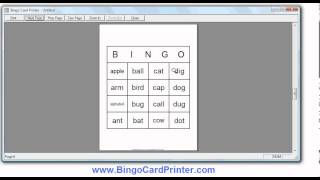 4x4 Bingo Card Maker Software - How to create bingo cards using BingoCardPrinter.com