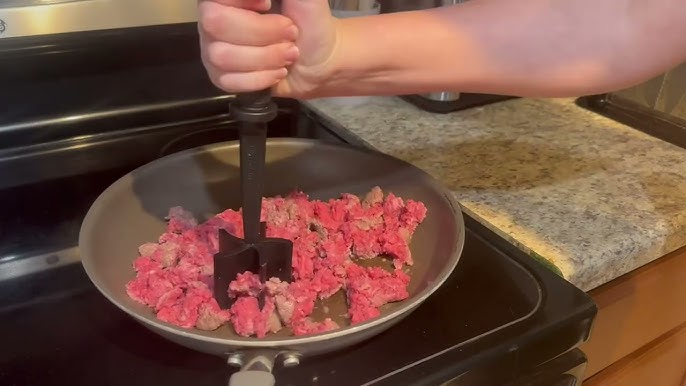 Meat Chopper Hamburger Masher Tool - Heat Resistant Ground Beef & Potato  Smasher, Nylon Mix Food Chopper Kitchen Utensil 