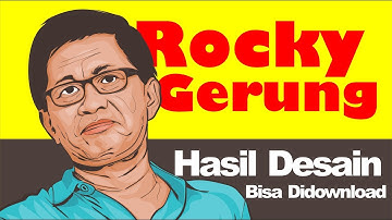 MEMBUAT FOTO KARTUN ROCKY GERUNG DENGAN CORELDRAW