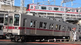 【検査明け】東武伊勢崎線 10000系列8両の組成状態を視察 今月出場して足回りがピカピカな11451F+11454F ほか 2025.1