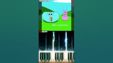 Sprunki Pinki Inflation PopCorn Trick Fail @HF_Animation - Piano Tutorial #sprunki #shorts