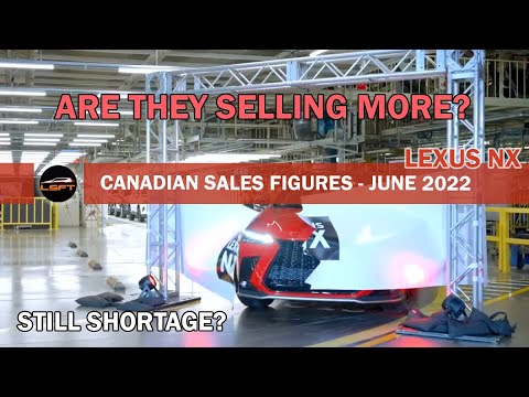 Lexus Sales Report - Canada - First half of 2022  - Are things getting better? Shortages?