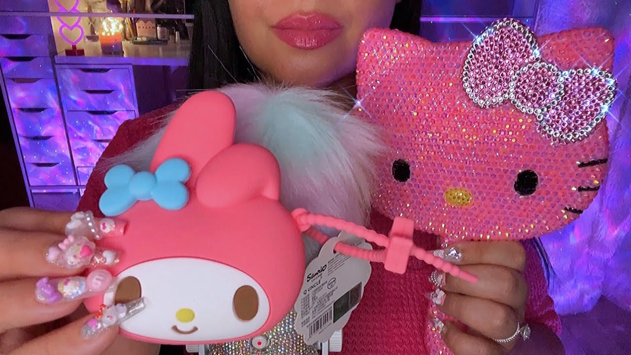 ASMR HUGE Hello Kitty / Sanrio Haul 🎀 HotTopic - Amazon & Ali Express PART 2✨