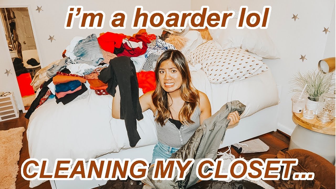 cleaning out my closet for the first time in a year *yikes* - YouTube