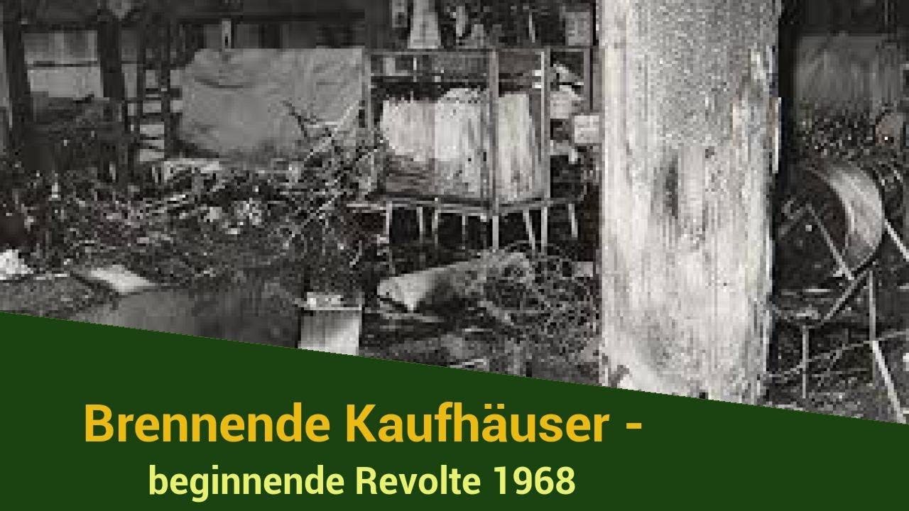 merkel | politik aktuell neue: Brennende Kaufhäuser - beginnende Revolte 1968