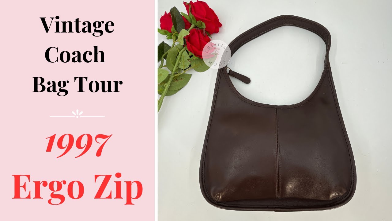 Vintage Coach Bag Tour | Ergo Zip Bag | shop.cristinamoda.com