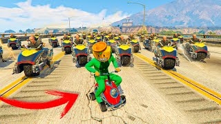 1 MOTO PEQUEÑA vs 100.000 MOTOS DEL FUTURO - GTA 5 ONLINE