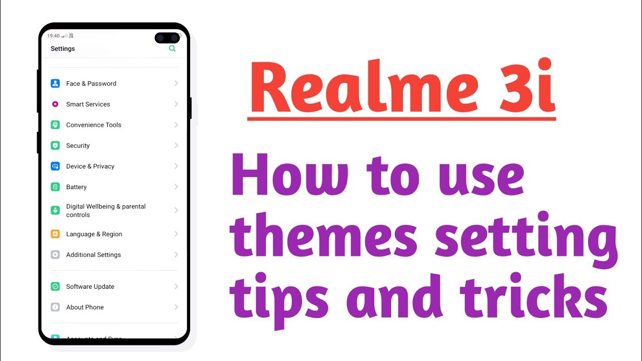 Realme 3i , How to use themes setting tips and tricks