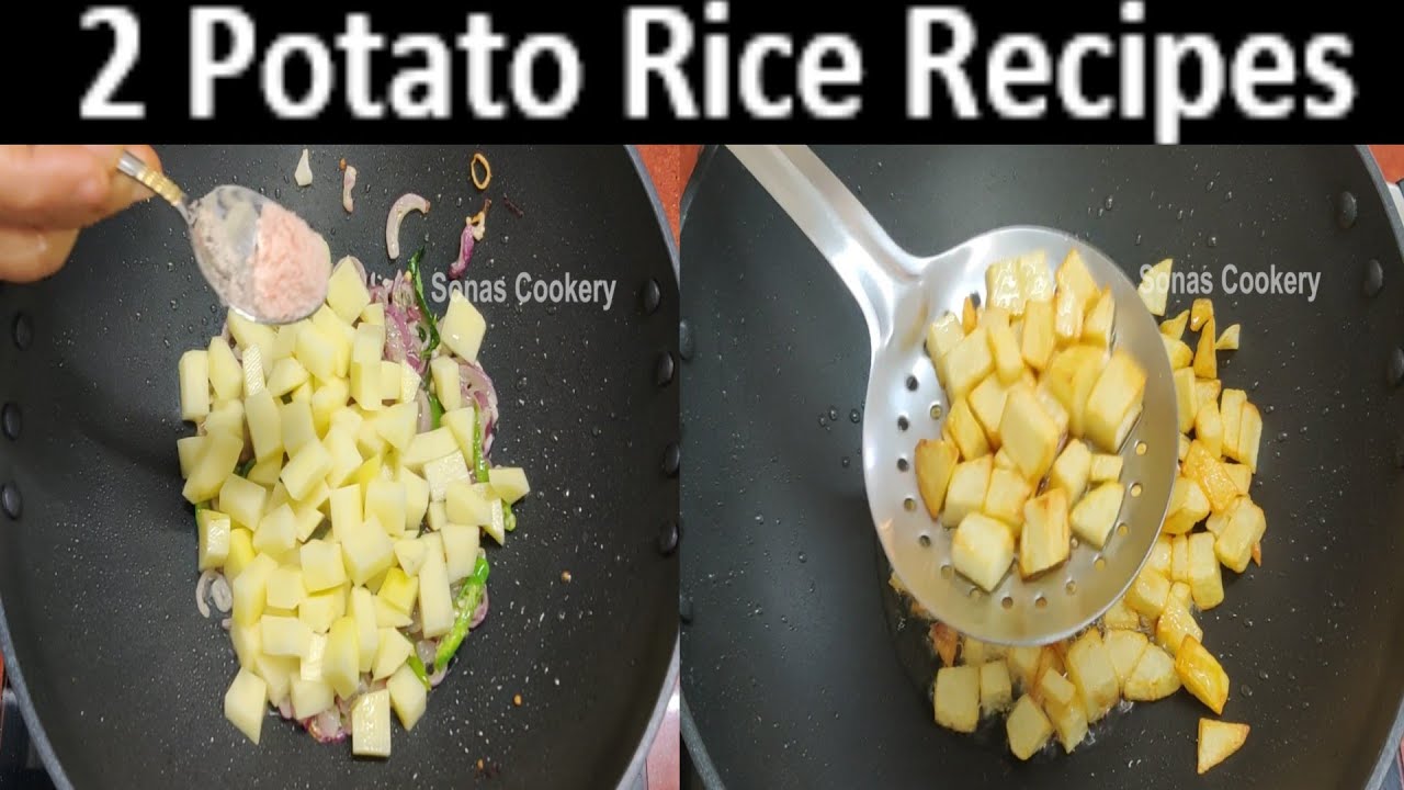 Easy Lunch Box Recipes | How To Make Tasty 2 Potato Rice Recipes