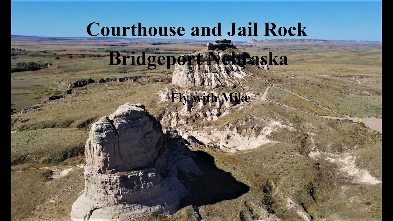 Courthouse and Jail Rock, Bridgeport, NE Fly with Mike YouTube