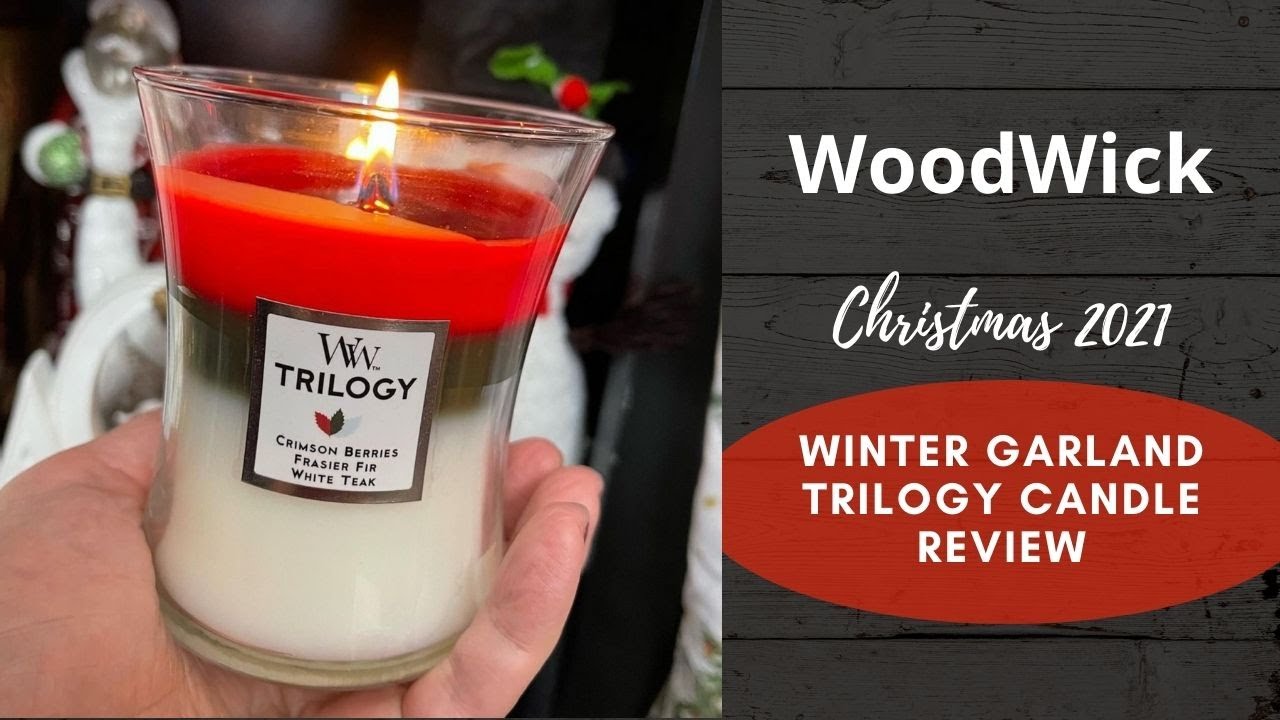 WoodWick Ellipse Trilogy Candle, Winter Garland 