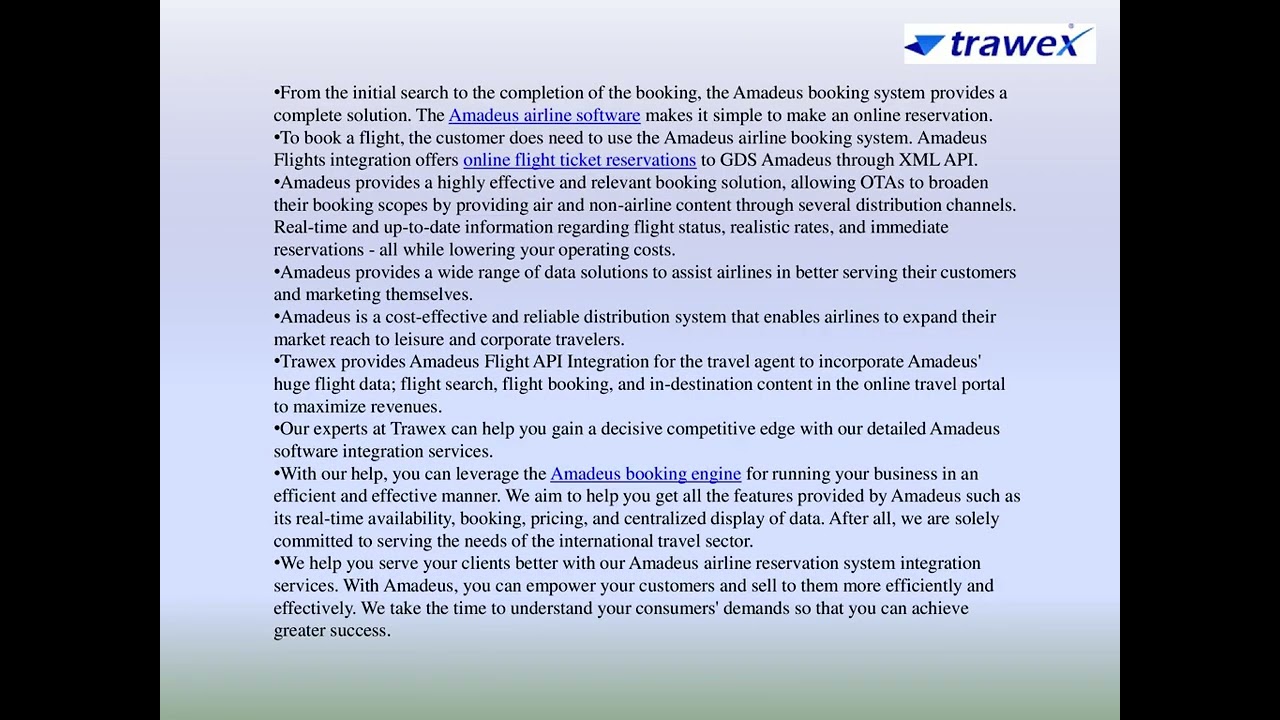 AMADEUS FLIGHT API INTEGRATION