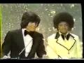 Michael Jackson and Donny Osmond at the inaugural American Music Awards