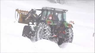 Deutz 6.08 im Schnee