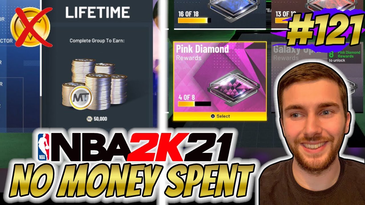 NBA 2K21 MYTEAM BUYING THE *BEST* PINK DIAMOND TOKEN REWARD CARD!! | NO  MONEY SPENT EPISODE #121 - YouTube