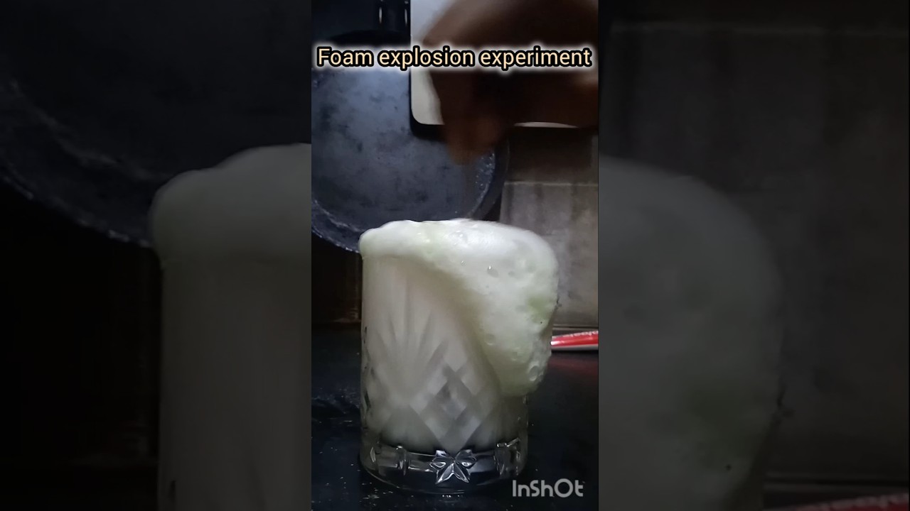 Simple Foam Explosion Experiment at home 🆒 