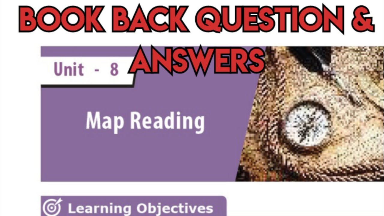 8th Std - Social | Geography - Map Reading | Book Back Exercise | Map reading std 8 bba