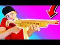 WORLD'S CRAZIEST RUBBER BAND MACHINE GUN!