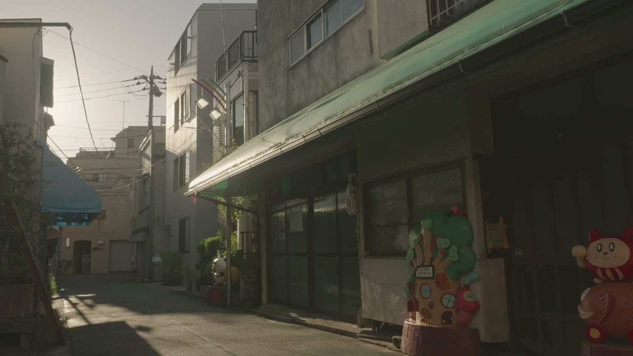 【4K120秒】1960年代から変わらぬ荻窪駅周辺の街、朝のことぶき通り商店街～杉並区上荻1丁目、天沼3丁目