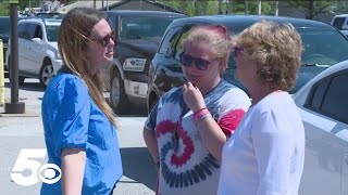 Gov. Sanders visits Rogers landmark destroyed by severe storms