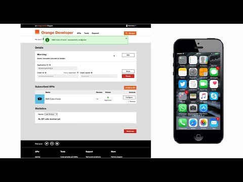 Tutoriel API Orange SMS