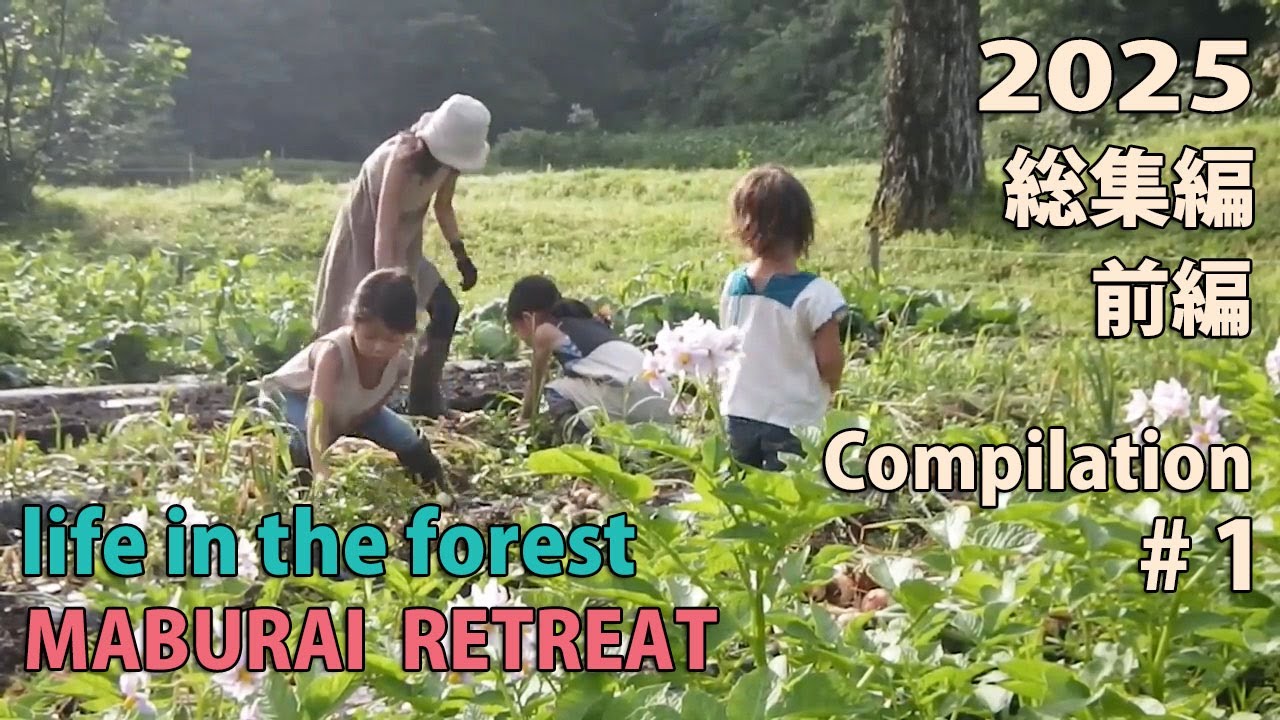 2025年 総集編 前編 山暮らし 田舎暮らし 自然育児 食育 forest life homestead selfsufficient lifestyle