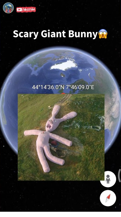 Scary Bunny Found On Google Earth😱 #shorts #scary
