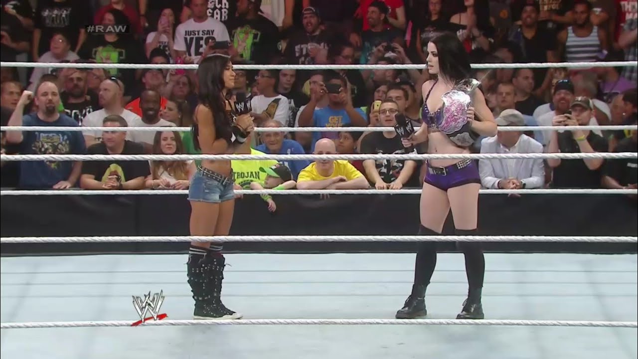 Paige Vs AJ Lee Campeonato de Las Divas WWE Raw