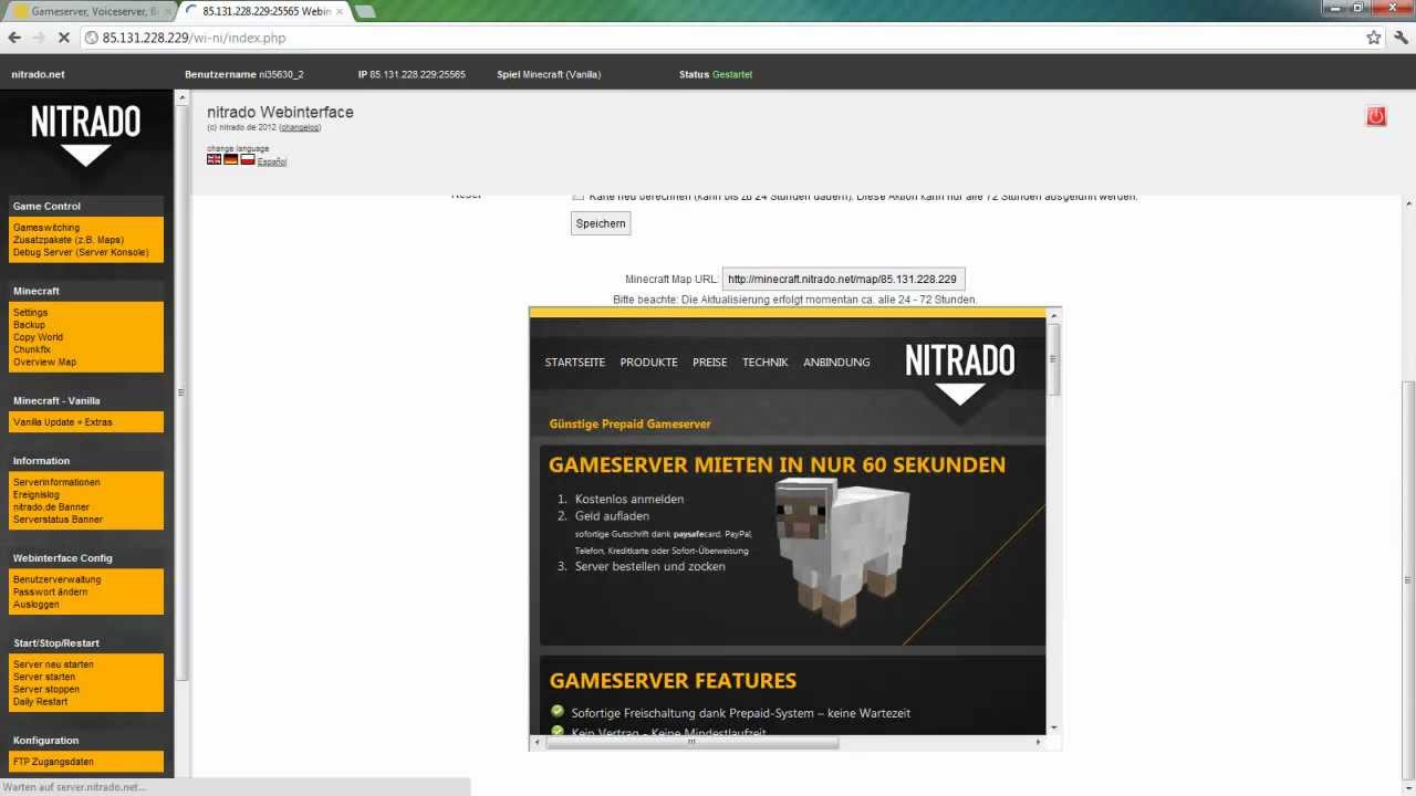 [Tutorial] Nitrado Server mieten: Teil 1 / 2 [Deutsch][iNibori]